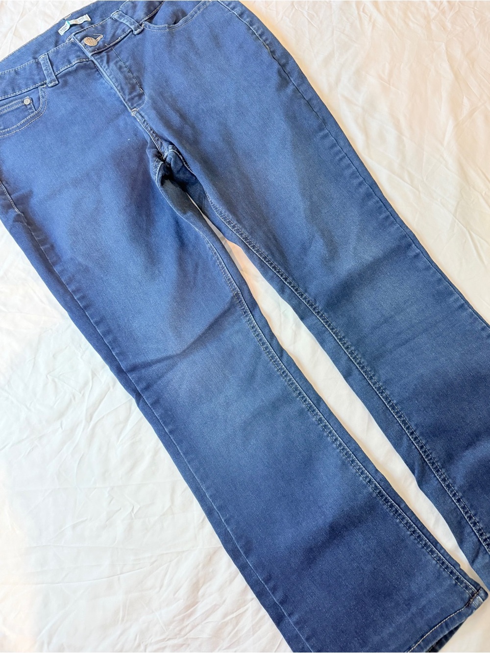 Riders by Lee Mid Rise Boot Cut Jeans in Denim Blue